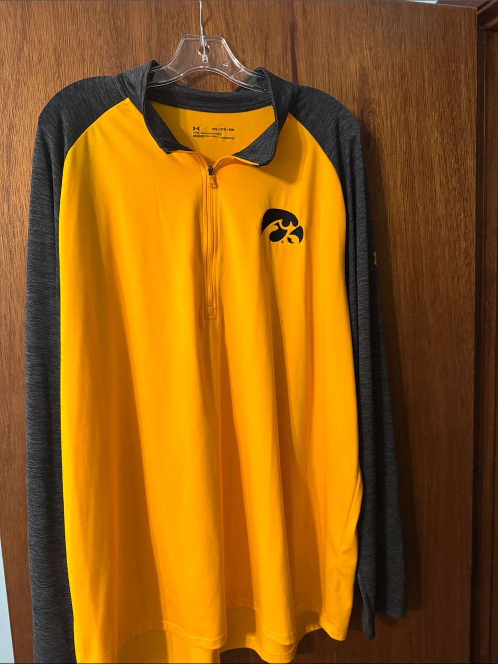 Under Armour Yellow and Gray Men's 1/4 Zip Pullover